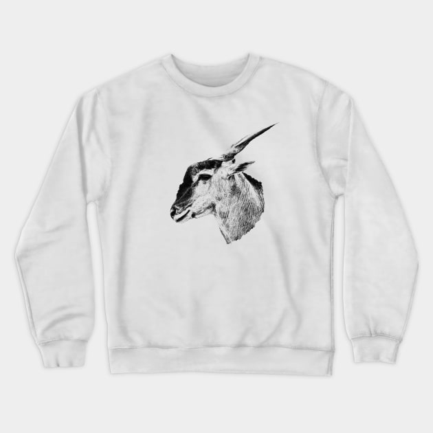 Common eland Crewneck Sweatshirt by Guardi